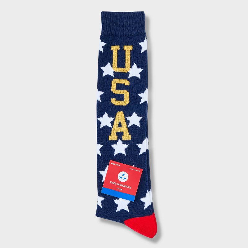 Women&#39;s USA Knee High Socks - Navy 4-10, 2 of 4