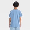 Boys' Stitch Graphic Short Sleeve T-Shirt - Blue - 3 of 4