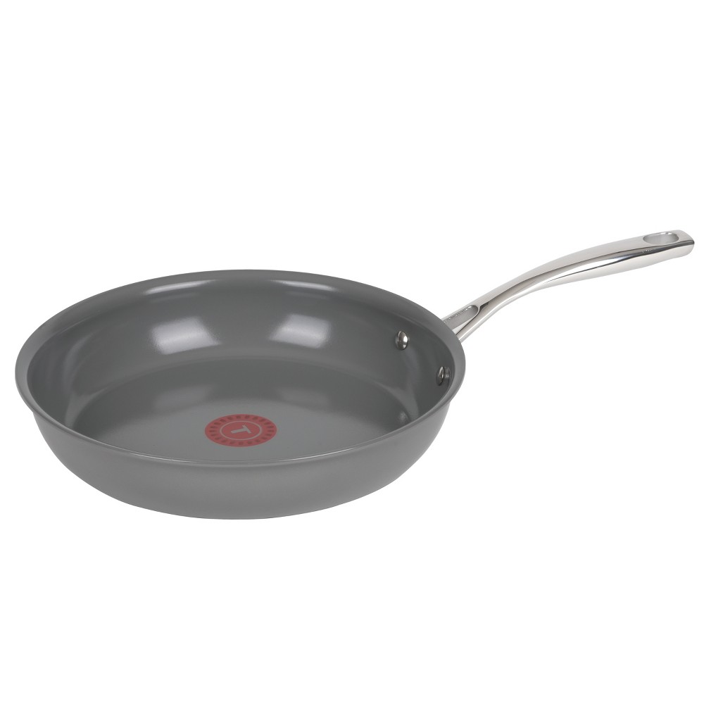 T-fal 12 Ceramic Excellence Nonstick Frying Pan Cookware Gray