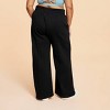 Blogilates Women's Travel Trouser High-Rise Wide Leg Sweatpants - 2 of 4