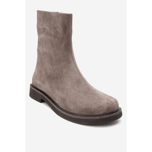 Lucano - Taupe Suede Leather Ankle Boot (Women) taupe 6 Forever & Always Shoes US - 1 of 4