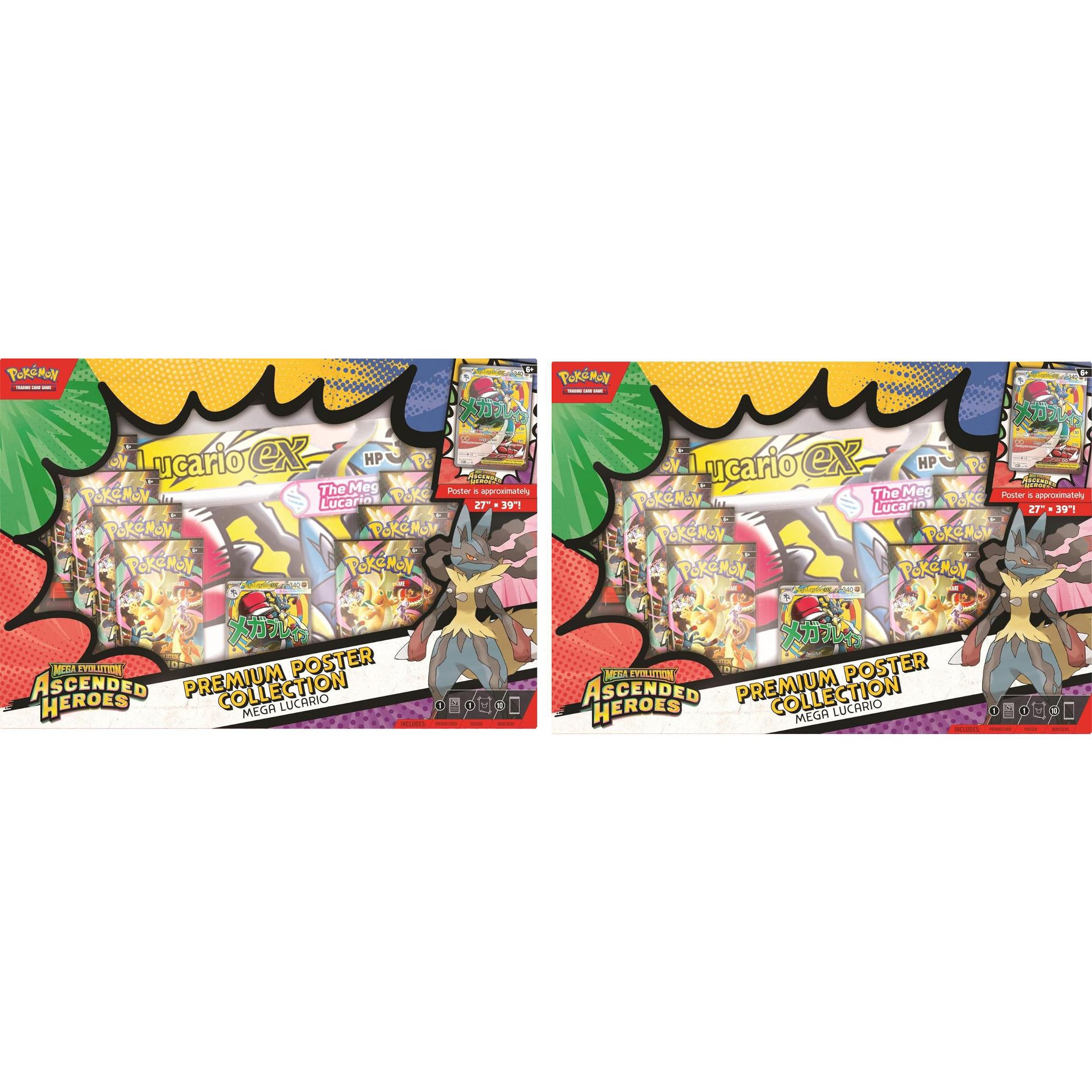 Pokémon TCG: Mega Evolution Ascended Heroes Collection - 2 Pack Bundle
