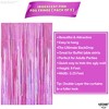 KatchOn Iridescent Pink Backdrop Curtain - XtraLarge 3.2x8 Feet, Pack of 2 | Pink Fringe Backdrop for Valentines Day Decorations - 4 of 4