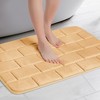 Unique Bargains Memory Foam Absorbent Non-Slip Dry Fast Bath Mats for Bathroom Floor 2 Pcs - 2 of 4