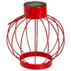Northlight 6.5" Red Outdoor Hanging LED Solar Lantern with Handle - 4 of 4