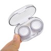 Unique Bargains Simple Oval Contact Lens Case Purple 1 Set - 2 of 4