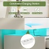 Vipbear modern 6-drawer dressing table - storage cabinet with LED lights, top sliding storage, bedroom, living room - 4 of 4