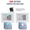 Unique Bargains Home Office Business Fireproof with Electronic Digital Keypad Key Security Small Safe Box 1 Pc - 4 of 4