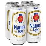 Natural Light Beer - 4pk/16 fl oz Cans