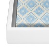 Hello Sayang Snow Flakes Icy Blue Framed Art Canvas - Society6 - 4 of 4