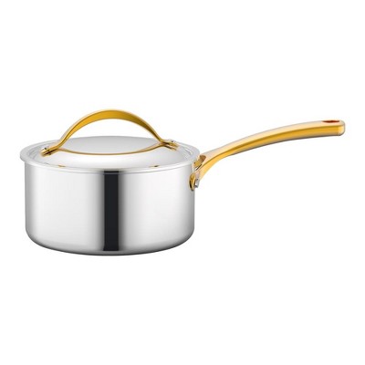 NutriChef 3-quart Sauce Pot Kitchen Cookware w/ Interior Coated Prestige Ceramic Non-Stick Coating