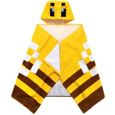 Minecraft Bee Hooded Towel