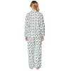 Casual Nights Women's Flannel Long Sleeve Button Down Pajama Set - 3 of 4