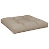 vidaXL Pallet Cushion Taupe 31.5"x31.5"x4.7" Fabric - 2 of 4