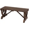 Outsunny 2-Person Garden Bench Outdoor Wagon Wheel Porch Bench for Backyard, Patio, Garden - 4 of 4