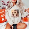 Simply Sage Market S.W.Smiley Fall Checkered Smiley Sweatshirt - 2 of 4