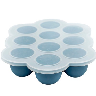 WeeSprout Silicone Freezer Tray w/ Clip on Lid Perfect Food Storage Container for Homemade Baby Food