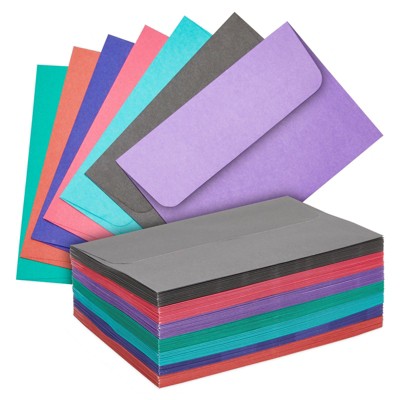 Best Paper Greetings 100 Count Envelopes for 4x6 Greeting Cards & Invitations, A4 Letter Size Invitation Envelope, 7 Colors