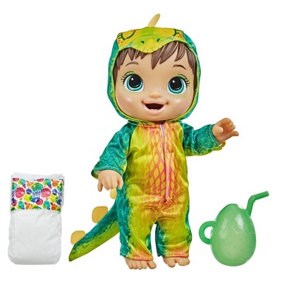 Baby Alive Dino Cuties Doll Stegosaurus - Brown Hair