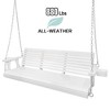 Fortune Candy Wooden Porch Swing 2-Seater/3-Seater for Outdoor Patio Garden Yard (5 ft.) - 4 of 4
