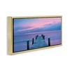 Stupell Industries Dock at Sunset Horizon Floating Frame Canvas Art - 2 of 4