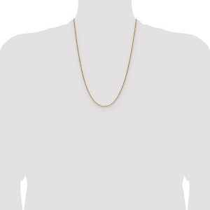 Chisel Stainless Steel Polished Yellow IP-plated 1.9mm 24" Cable Chain Necklace - 1 of 4