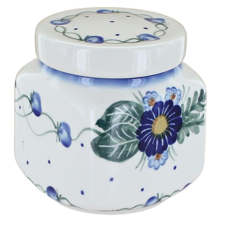 Blue Rose Polish Pottery 31C WR Unikat Small Canister, 2 of 3