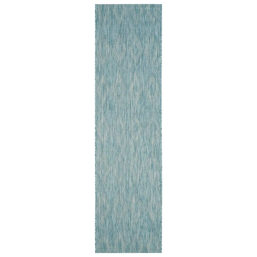 2'3in x 12' Bolton Outdoor Rug Aqua - Safavieh