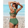 AI'MAGE Womens Bikini Set 2025 High Waisted Two Piece Swimsuit Sporty Cutout Bathing Suit - 3 of 3