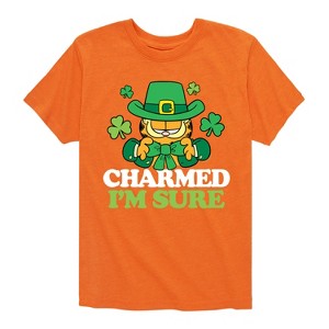 Boys' - Garfield - Charmed Im Sure Short Sleeve Graphic T-Shirt - 1 of 4