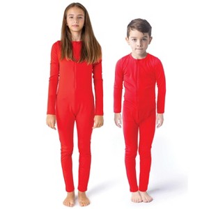 Rocky Kids Bodysuit Thermal Cozy Jumpsuit Pajamas, Unisex, One Piece Fleece Lined, for Boys & Girls, Long Sleeve (12 Months - 16 Years) - 1 of 4