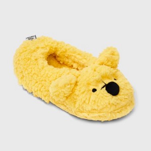 Women's Disney Winnie the Pooh Slippers - Yellow - 1 of 4