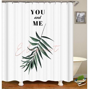 You And Me Shower Curtains for Bathroom Waterproof Fabric Bath Curtain Durable Soft Stylish Bathroom Decor 72x72 Inch - 1 of 1