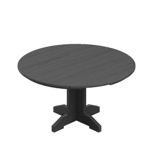 HYLEORY Outdoor Round Coffee Table, 36" Adirondack Coffee Table for Patio, Garden, Backyard - 1 of 4