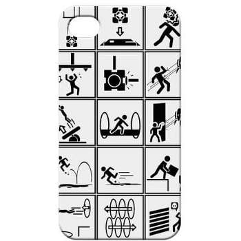 Crowded Coop, LLC Portal 2 Iphone 4 Chamber Squares Phone Case