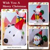 NAYSAYE Inflatable Holiday Decoration Santa Riding Polar Bear for Christmas Yard Party Porch Display, Multicolor, 90"*27.6"*84" - 3 of 4