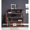 NicBex Home Office Desk L-Shape Morden Corner Desk with 2 Wheels, Open Storage Shelves Rotating Design Writing Desk for Office, Study - 2 of 4