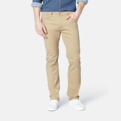 khaki jeans men's slim fit