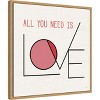 Amanti Art Love Letters I by Jess Aiken Canvas Wall Art Print Framed 22 x 22-in. - 2 of 4