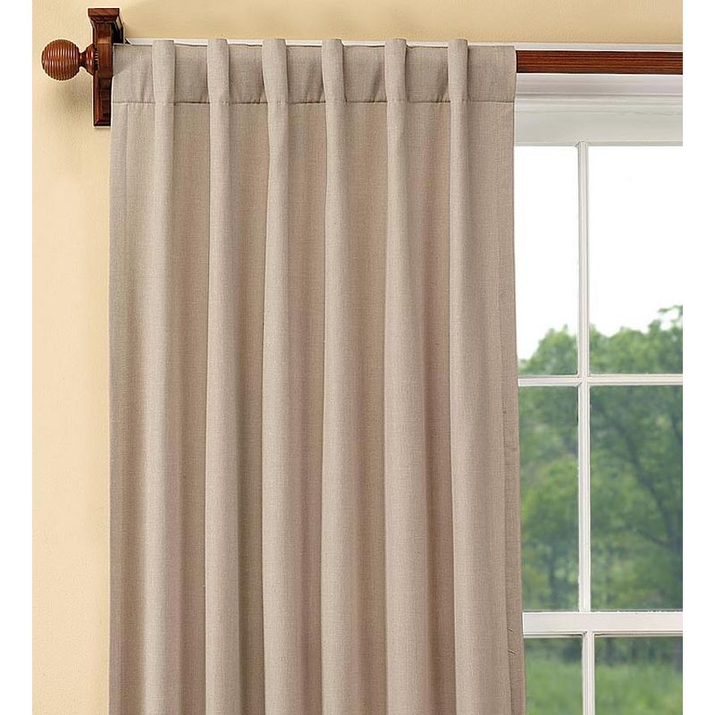 Homespun Rod-Pocket Insulated Curtain, 72"L, 2 of 5