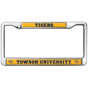 Towson University Tiger Logo Full Size Standard License Plate Metal Frame - 1 of 4