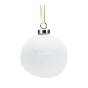 Melrose Porcelain Pine Cone Ball Ornament (Set of 6) - 1 of 3