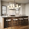 Rennnsan Felnix 35" W 16 -Light Milk Glass Dimmable Contemporary Linear Kitchen Island Pendant in Brass & Black - 4 of 4