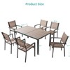 Sonkuki 7 Piece Patio Dining Set with HIPS Material Tabletop - 3 of 4