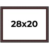 PosterPalooza | Linear Brown Picture Frame - UV Acrylic, Backing Board, Hanging Hardware Included - 2 of 4