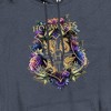 Harry Potter Hogwarts Floral Crest Pullover Hoodie - 2 of 4