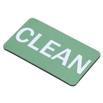 Unique Bargains Dish Washer Refrigerator Kitchen Organization Clean Dirty Sign Magnet Red and Green