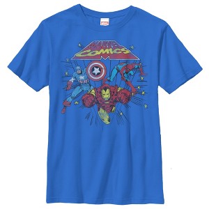 Boy's Marvel Comic Stars T-Shirt - 1 of 4