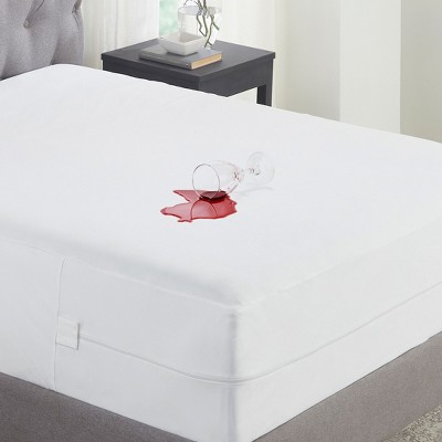 King Size White Waterproof Zippered Mattress Encasement