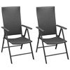 vidaXL 3 Piece Patio Dining Set Black and Brown - 3 of 4